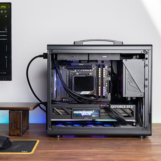 Sugar Cube Mechanical Master Ruilong R5 9600X/9700X/9800X3D/RTX5060Ti graphics card Delta mobile gaming desktop computer complete machine design editing drawing DIY assembly machine Configuration 1丨5600丨Barebones丨No card configuration