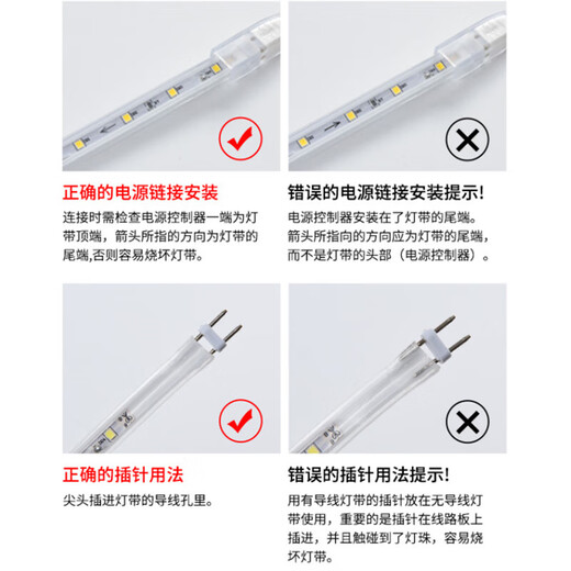 FSL Foshan Lighting Super Series Soft Light Strip 2835*96 Double Row Waterproof Light Strip LED Light Strip 8W-5700K (White Light) High-Bright Light Strip (No Accessories) One Meter