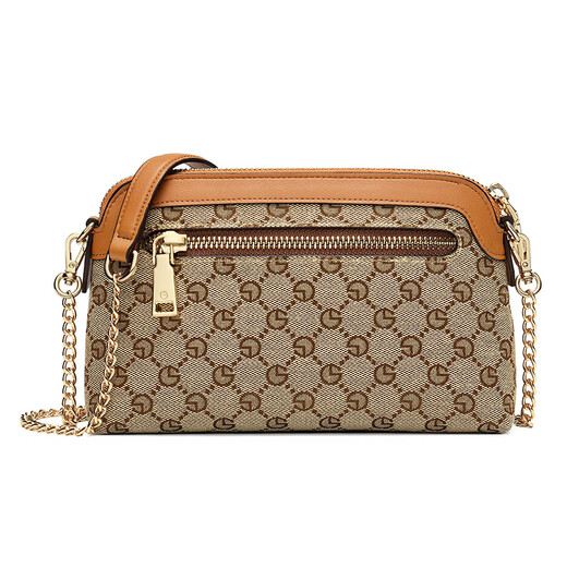 Goldlion Women's Bag New Shoulder Bag Versatile Crossbody Bag Lightweight Clutch Bag Gift for Mom and Girlfriend Brown Brown Small Bag