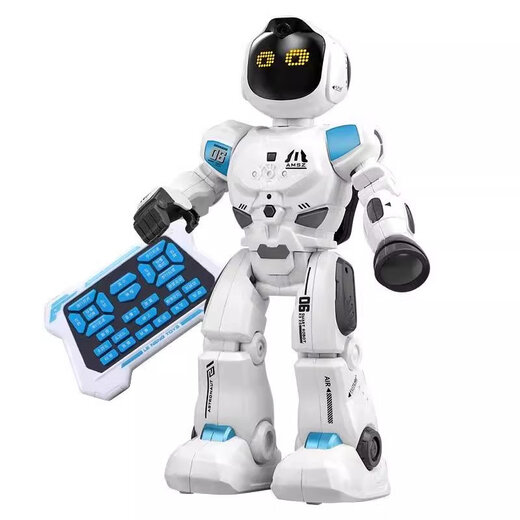 German remote control robot children's intelligent programming early church dancing electric toys girls and boys birthday gifts Blue Men robot Chinese version Changhua 500 official standard configuration