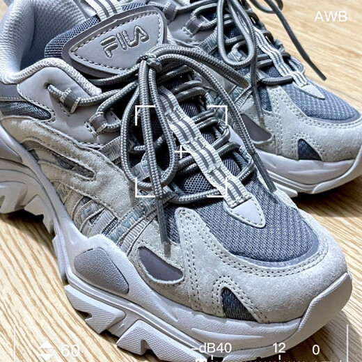 
FILA running shoes fish bone retro dad shoes classic kick men and women couple shoes lightweight sports heightened canvas shoes small white shoes 1RM02723H_050 36.5 (230mm)