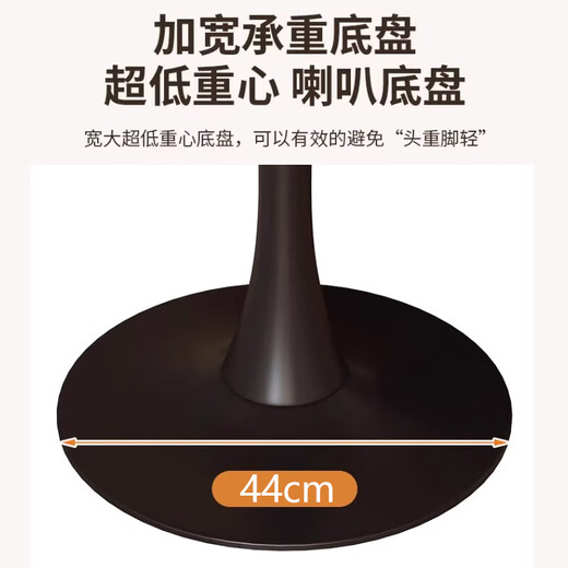 Zhuobo round table dining table round table side table coffee table coffee table reception table BQT02 walnut color 60cm