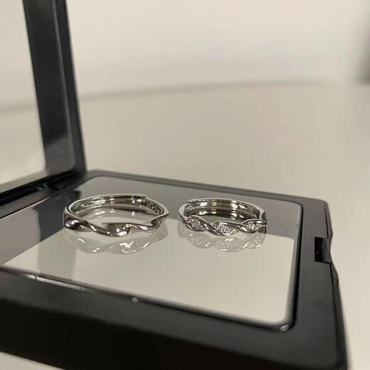 Endless love ring for couples, a pair of rings for besties, ins niche design, adjustable and high temperament, endless love ring for men