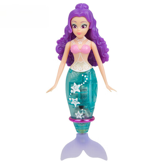 遥控潜水艇带摄像头可下潜拍照摄像潜水艇戏水投食喂鱼 1cm 美人鱼幻紫公主 官方标配