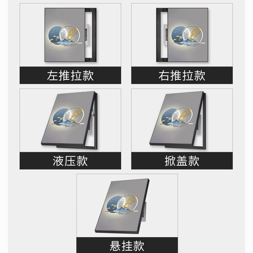 
Shunjixiangli light luxury meter box decoration painting vertical version without punching modern simple restaurant cover switch box hanging painting living room mural JD12049 Fulu Xiangsui 50*70cm (blocking 40*60) hydraulic black frame