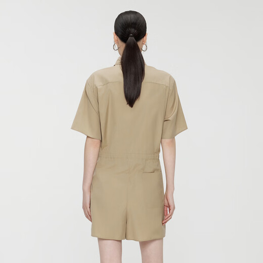 
Jiangnan Buyi (JNBY) summer women's onesie loose casual straight shirt collar commuting style 5O4F14110 249/Shallow Camel L