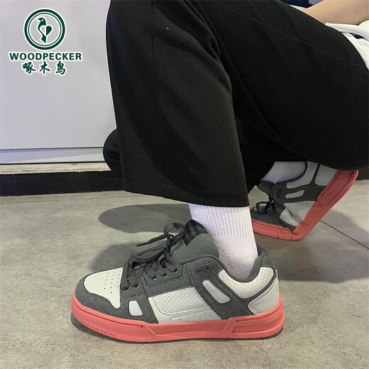 Specht Dick-Soled-Brotschuhe Herrenschuhe 2025 Herbst neue Schuhe für atmungsaktives Retro-vielseitiges Paar lässige Skateboardschuhe Khaki 9913 36