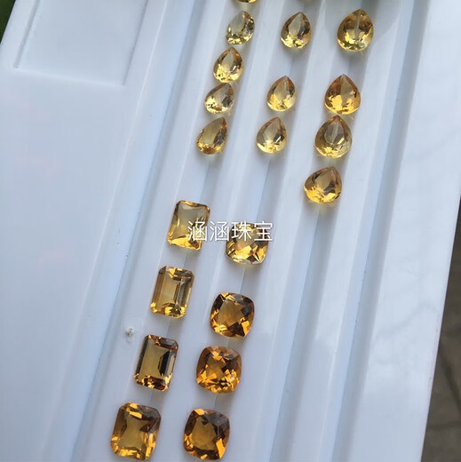 Henglijia natural gemstone loose stone oval water drop round square can be set with rings, pendants, bracelets, etc. Round 14