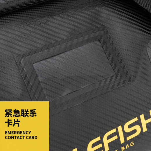 KELEFISH Motorcycle Tail Bag, Motorcycle Travel Waterproof Bag, Riding Backseat Bag, Large Capacity Carbon Fiber Black 66L