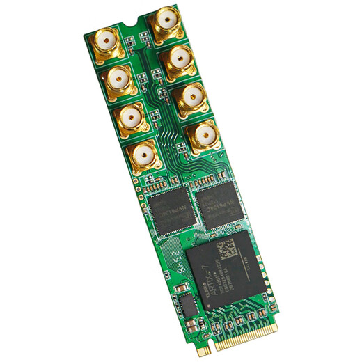 同三维高清AHD视频采集卡USB3.0/PCIE/M.2录制1/2/4/8路 高清监控摄像头视频会议网络直播教学安防监控 T300M2A4  四路高清AHD采集卡M.2