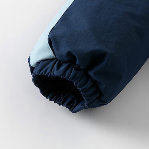 DAVE&BELLA children's clothing waterproof and warm baby cotton-padded jacket for boys and girls, winter cotton-padded jacket, winter quilted jacket, sea fog blue DB4237680-A 110 cm (recommended height 100-110cm)