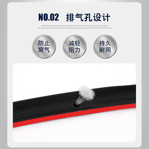 旭杉斯汽车门中控隔音密封条降噪防尘土水加改装饰AB升级静音引擎盖胶条 中控台专用密封条双面六卡槽 蔚来ET5ES6ES8ET7EC679