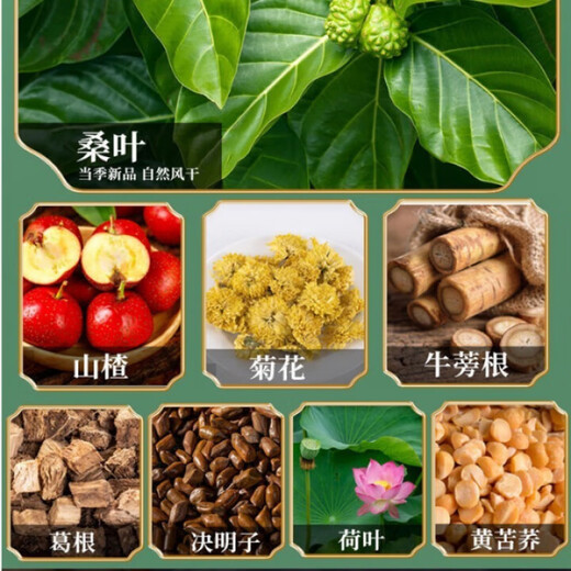 
Beijing Tongrentang Qingqianliu Cornshade Mulberry Leaf Tea Drinking together with Pueraria root blood frosting 5 boxes [Qingqianliu Cornshade Mulberry Leaf Tea 150g/box]