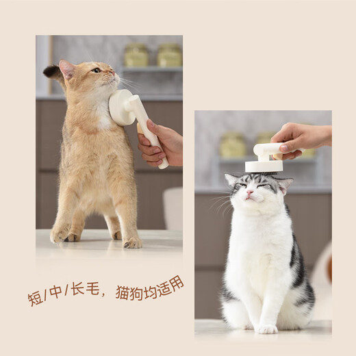 PET S JOURNEY Traced Cat Comb Cat and Dog Pet Hair Comb Opening Comb Massage Comb Combing Artifact Pet Supplies Cat Hair Cake White