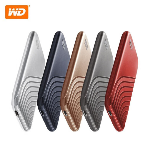 Western Digital (WD) NVME Mobile Solid State Drive PSSD Mein Pass SSD Hochgeschwindigkeits-Festplatte Typ-C USB3.2 Gen2 externer Expansion Speicher 4K Audio- und Videobearbeitungsraum Grau (Getriebegeschwindigkeit 1050 MB/s) 500 g+ hart