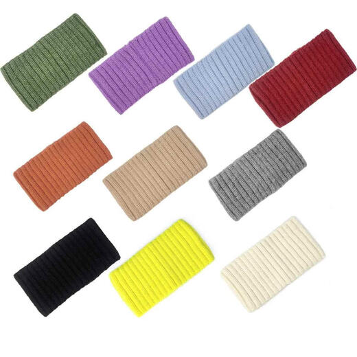 Satiri windproof forehead wiping warm forehead headband summer sleeping headband confinement hat turban wide-brimmed ear protection headband for women silver gray