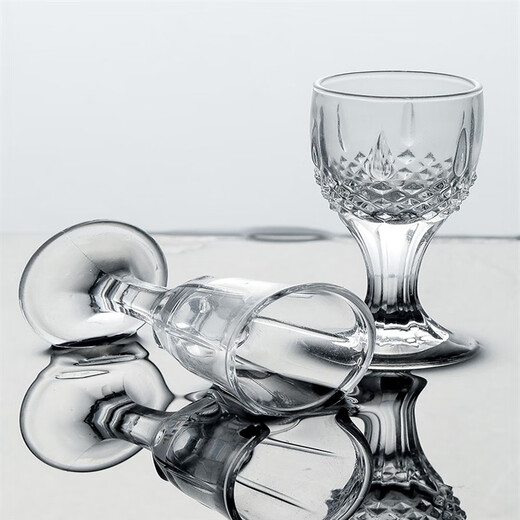 Yao Wanxi small wine glass 5ml one-cup glass small white wine glass set home cup spirit glass goblet white price is 1 for 10 pieces for sale No. 13 cup