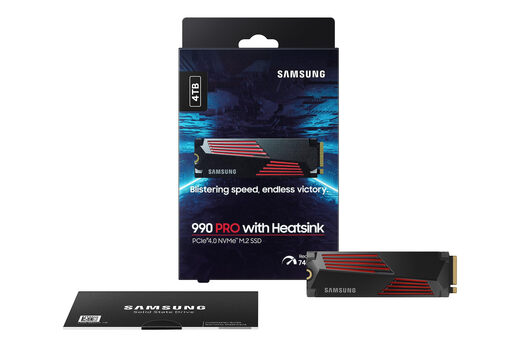 Samsung (SAMSUNG) Samsung 990 PRO M.2 solid state drive 4TB PCIe4.0 NVMe SSD reading speed 7450MB/s MZ-V9P4T0B/AM