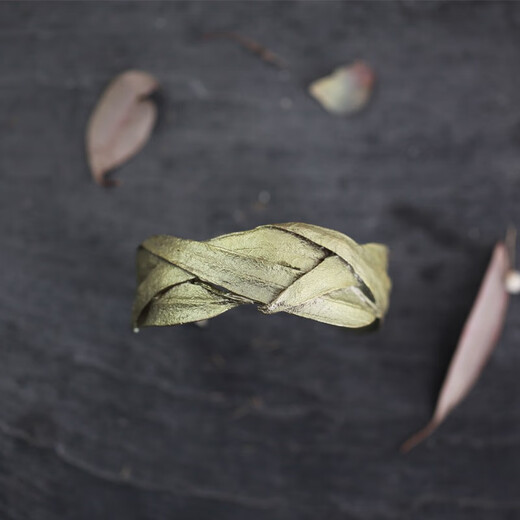 Michael Michaud German Light Luxury Jewelry Gold-plated Silver Bangle Bracelet Literary Retro Fashion Jewelry as a Birthday Gift for Girlfriend Eucalyptus Leaves - Bronze Style (7102) + Gift Box E