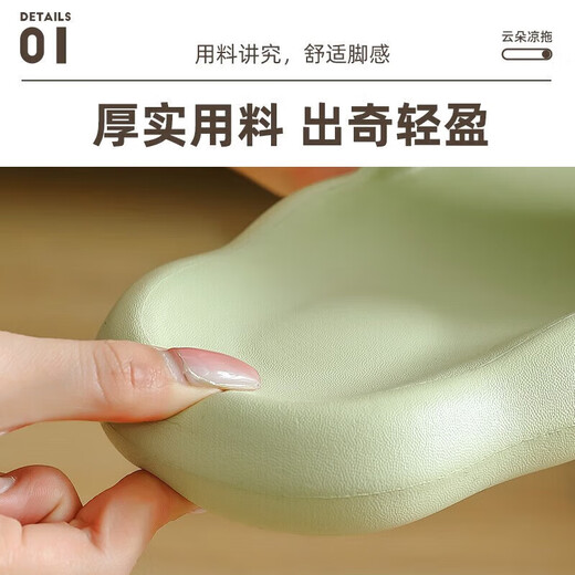 Magic Apricot Sticky Slipper Damen New Sommer Home Bequemes Dickes alleines Badezimmer Eva Anti-Rutsch-Slipper Männer grün 38-39 Geeignet für 37-38