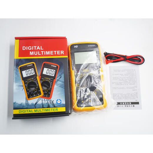 Shida DT9205A Multimètre numérique Mémètre numérique Multifinection Intelligence Intelligence Anti-brûlant Affichage numérique Affichage Norme Digital équipé de batterie