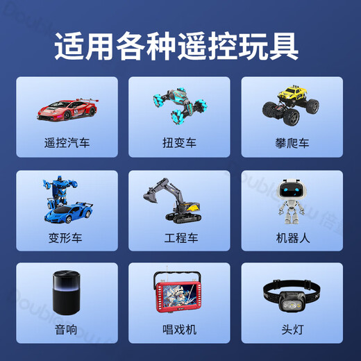 Double the amount toy battery pack 3.7V lithium battery suitable for electric children's remote control racing tanks and aircraft, etc. 14500[6660mWh]SM plug-with charging cable