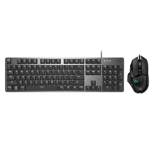 
Logitech K845 mechanical keyboard wired gaming e-sports computer office full size luminous 104 keys mouse keyboard set black myth Wukong K845 (tea scroll) + G502HERO
