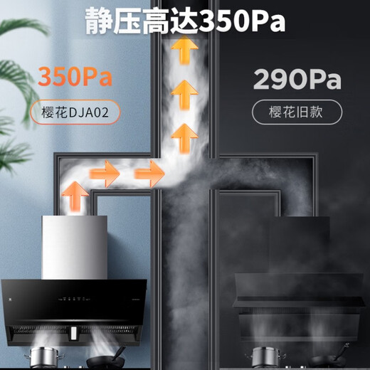 樱花（SAKURA）油烟机侧吸抽油烟机燃气灶热水器套装21立方吸力家用可拆洗滤网免拆洗灶具套装三件套换新补贴20% 【大火力】搭配5.0灶B9209+13升燃热天然气