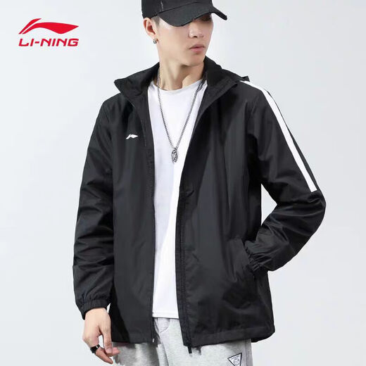 Li Ning Jacket Men's Spring and Autumn Windbreaker Jacket Women's Outdoor Water-Repellent Charge Sportswear Comfortable Windproof Breathable Top