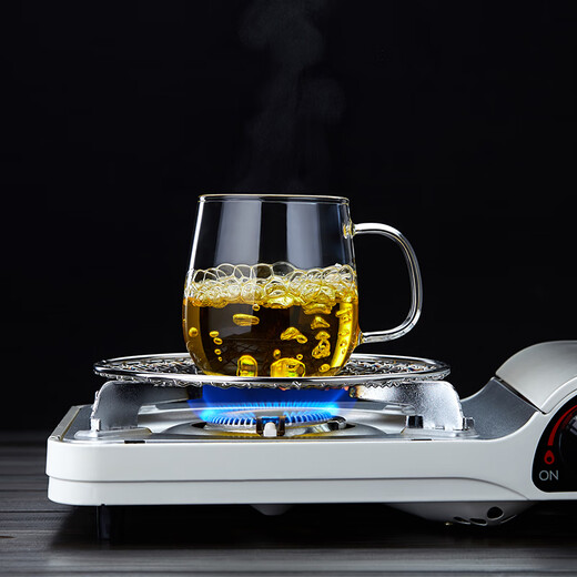 Mesni thickened glass tea cup water cup tea separation cup tea cup flower tea cup tea set cup