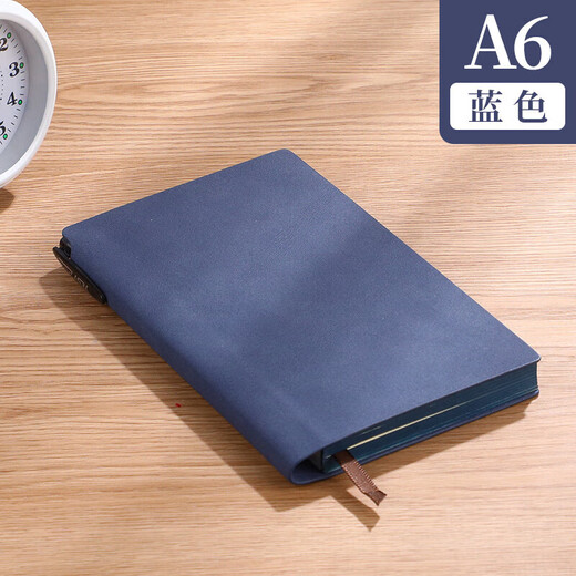 a6软皮笔记本本子随身口袋小记事本带笔插简约加厚复古文艺精致 687/a6棕色