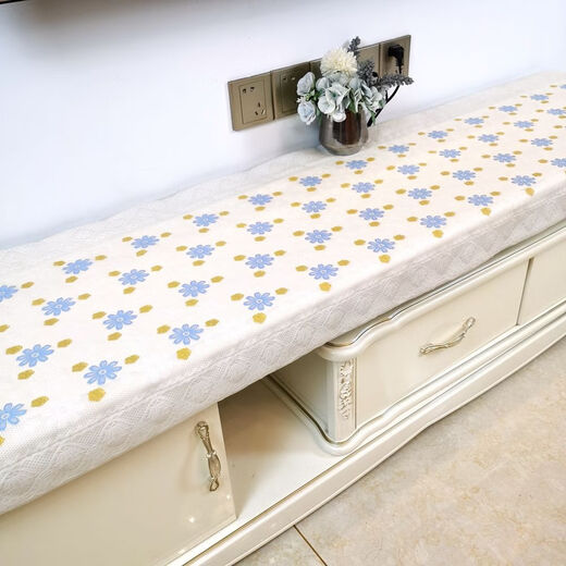 Bo Linglu PVC TV cabinet tablecloth rectangular living room coffee table tablecloth 2023 new waterproof and oil-proof double-layer universal 340 hot stamping (waterproof) 49*241cm (TV cabinet)