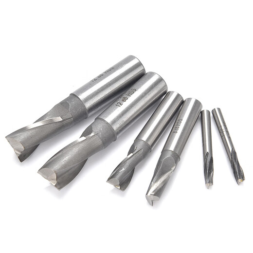 Shanggong 5 pieces straight shank keyway end mill 12mm 2-edge two-tooth keyway end mill