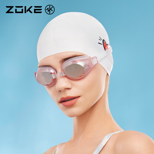 洲克（ZOKE）成人电镀泳镜专业游泳训练防水防雾竞速泳镜MH6216-3