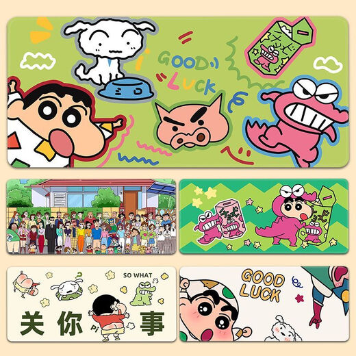 Langer Maus-Pad-Pad Crayon Shin-Shirt's Extra-Large Computer Desk Pad Hochwertige Tastaturpolster schmutziger und waschbarer ZZ2694/Schienbein-Schienbein-Shirt [90 cm*40 cm dick 4mm]