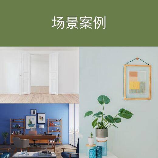 
XMSJ Youbaishi water-based diatom mud paint TV background pattern wall latex paint wall surface paint living room bedroom children's room 1396