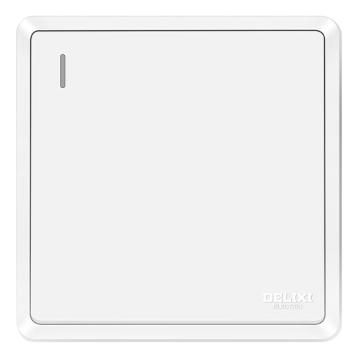 DELIXI switch socket panel CD813 series single open and double control switch elegant white