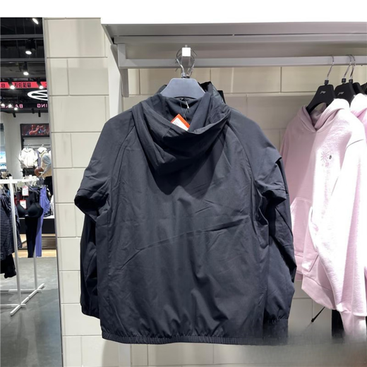 Li Ning windbreaker men's 2025 spring new fashion and comfortable running training series sports versatile casual windbreaker AFDU089 black AFDU089-6 M
