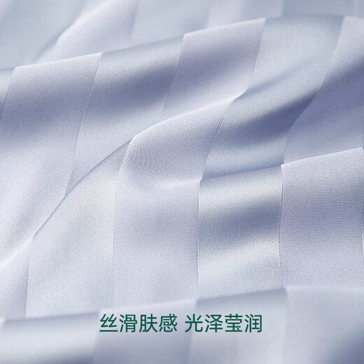 Anzhiban Couple Pajamas Spring and Autumn Cool icy silk 3-piece set Casual loose solid color men's and women's home wear set Butterfly Pea Blue-Male XL