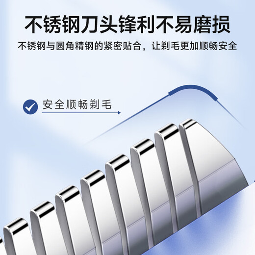 VTT Germany Private Parts Electric Shaver Female Private Parts Shaving Device Double-Headed Men's Pubic Electric Shaver Women's Hair Removal Device Armpit Hair Leg Hair Clippers Adult Cream Blue Imported High-speed Movement + Stainless Steel Double-Headed Blade + Waterproof Whole Body Use VTT Germany CCTV Commercial Broadcast