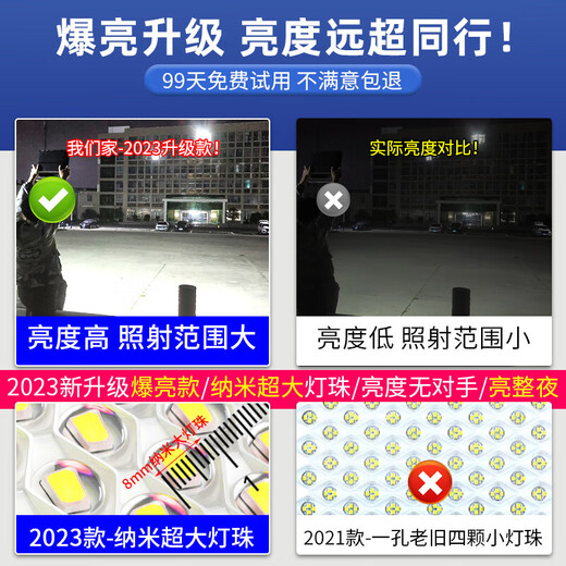 Юй Шуо солнечное освещение садовый светильник открытый дом открытый мощный свет управление индукционный светодиод один-два освещения флагманская модель 800 Вт + линия 5 метров + свет около 300 квадратных метров