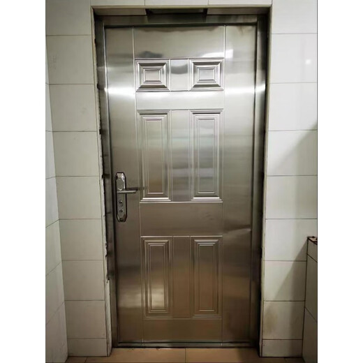 美克杰304不锈钢门加厚一整套不锈钢门单门防盗门进户门现货标准门可定 内包内右/外包外左 860*1960()