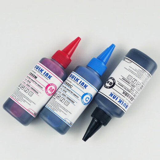 E850 dye ink is suitable for Epson 1390R330T50L801L805L1800 printer ink 100ml each color 1 bottle in total