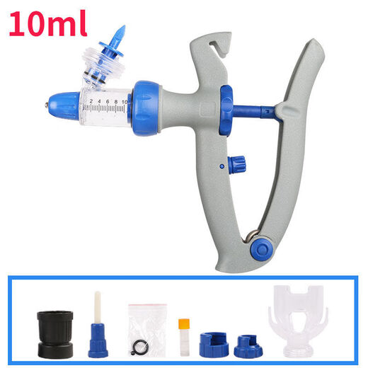 Vulgare veterinary continuous syringe, bottle-type syringe 2ml, 5ml, 10ml vaccine syringe for chickens, ducks, geese, cattle, sheep and pigs, Y-type bottle-type continuous syringe 2ml, no delivery