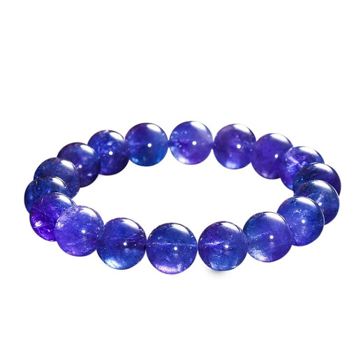 Shengtengcha collection-grade natural crystal bracelet, Tanzania old mine jewelry, tanzanite bracelet, birthday gift for men and women, collection-grade tanzanite 7mm