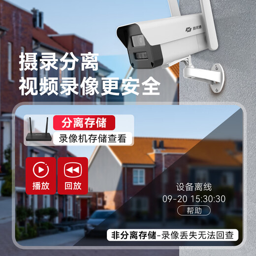 
HikVISION (HIKVISION) Haoshitong Wireless Surveillance Camera 8-way Set Full Color Night Vision 4M HD Indoor Surveillance Voice Intercom 360 Degree Panoramic Monitor Hard Drive Set 4TB