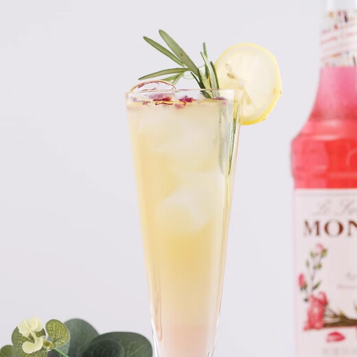 
MONIN rose flavor syrup glass bottle 700ml coffee milk tea drink companion cocktail juice drink rose flavor syrup 700ml