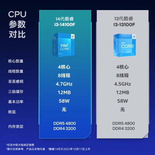 Intel 12. Generation 13. Generation 14. Generation CPU -Prozessor Boxed CPU Gaming Office Home Joint Insurance Fünf Jahre Core i3 14100f Boxed LGA1700 Pin
