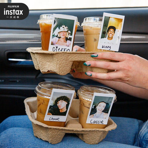 Fuji (FUJIFILM) instax mini instant camera special 3-inch instant photo paper suitable for mini7+/7c/7s/11/40/90/99/evo/12/41/25/70 and other models 20 pieces of white edge photo paper + stickers*2+random photo album*3