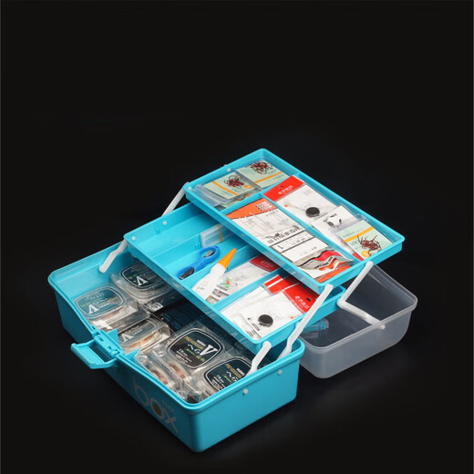 
Laoji three-layer multi-functional portable fishing gear storage box lead fishing line float seat storage bag fishing box special fishing box small purple second-layer YF-677S